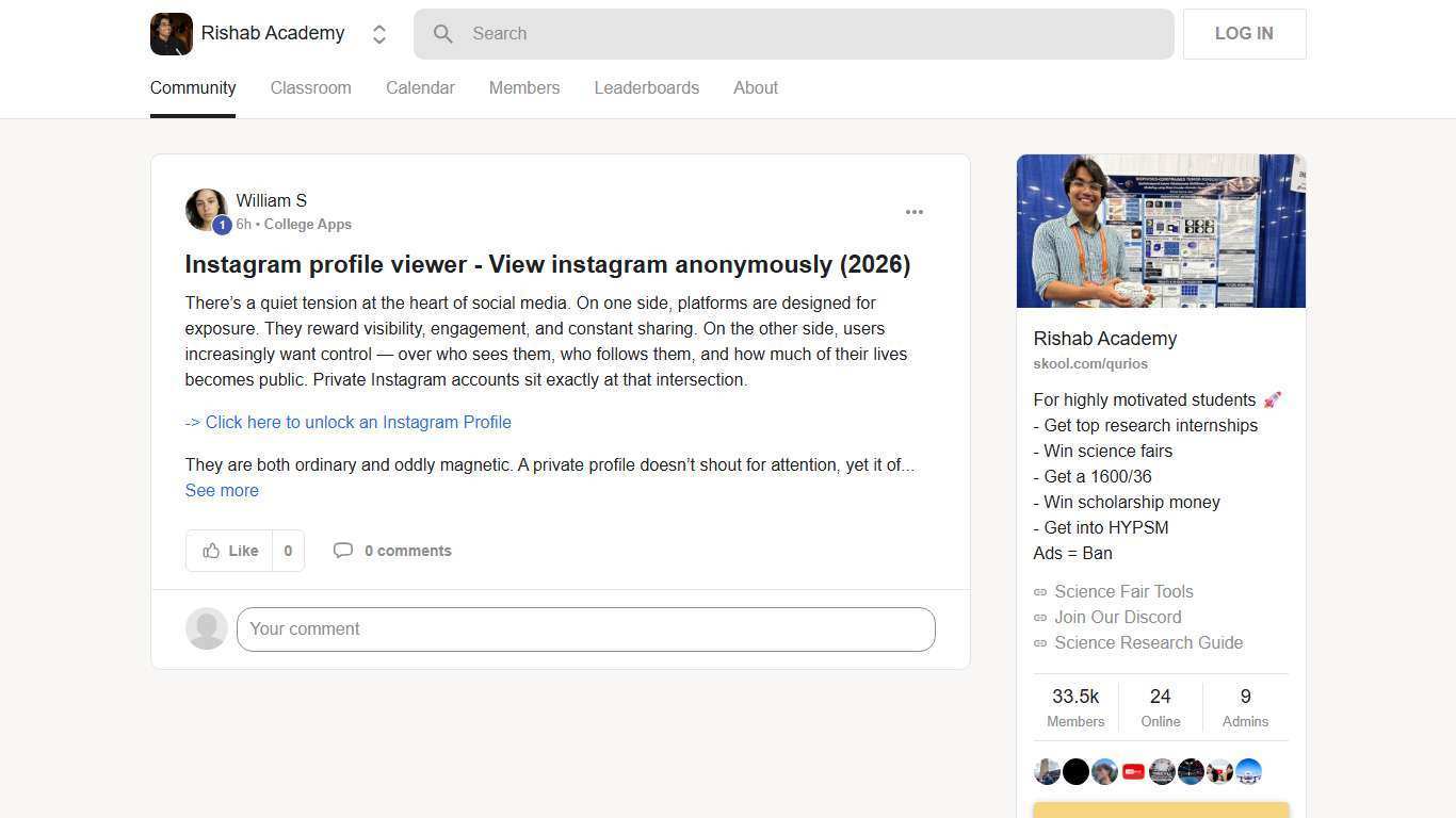 Instagram profile viewer​ - View instagram anonymously​ (2026) · Rishab Academy