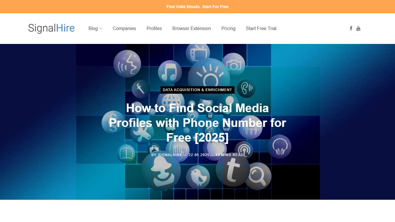 Social Media Lookup: Ways of Finding Social Media by Phone Number | SignalHire Blog